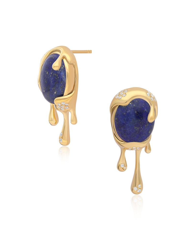 Selena Earrings - Lapis