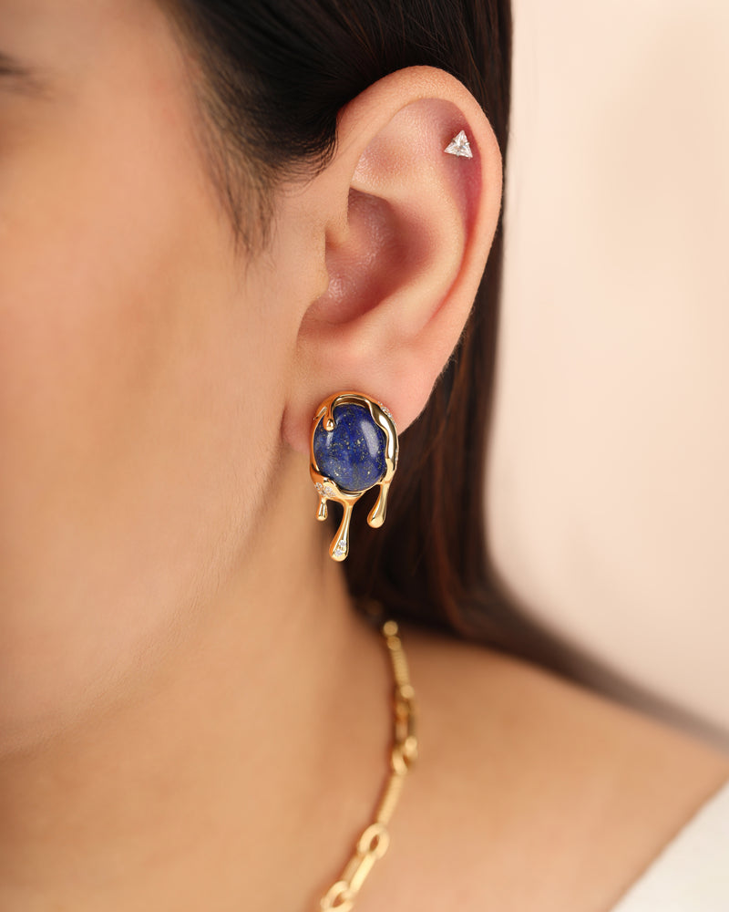 Selena Earrings - Lapis