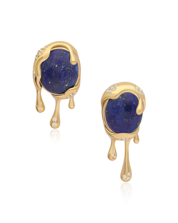 Selena Earrings - Lapis