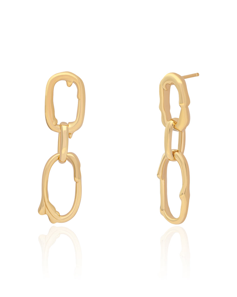 Serena Vermeil Link Earrings