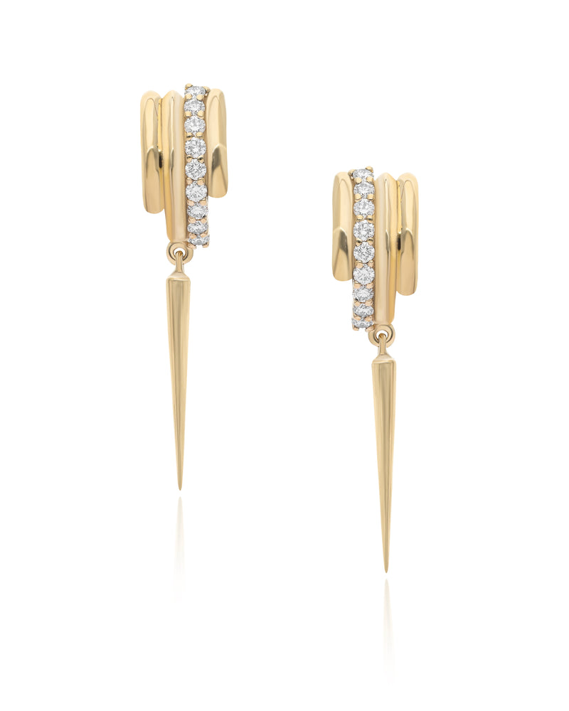 Ethereal Venetian 14k Gold Danglers