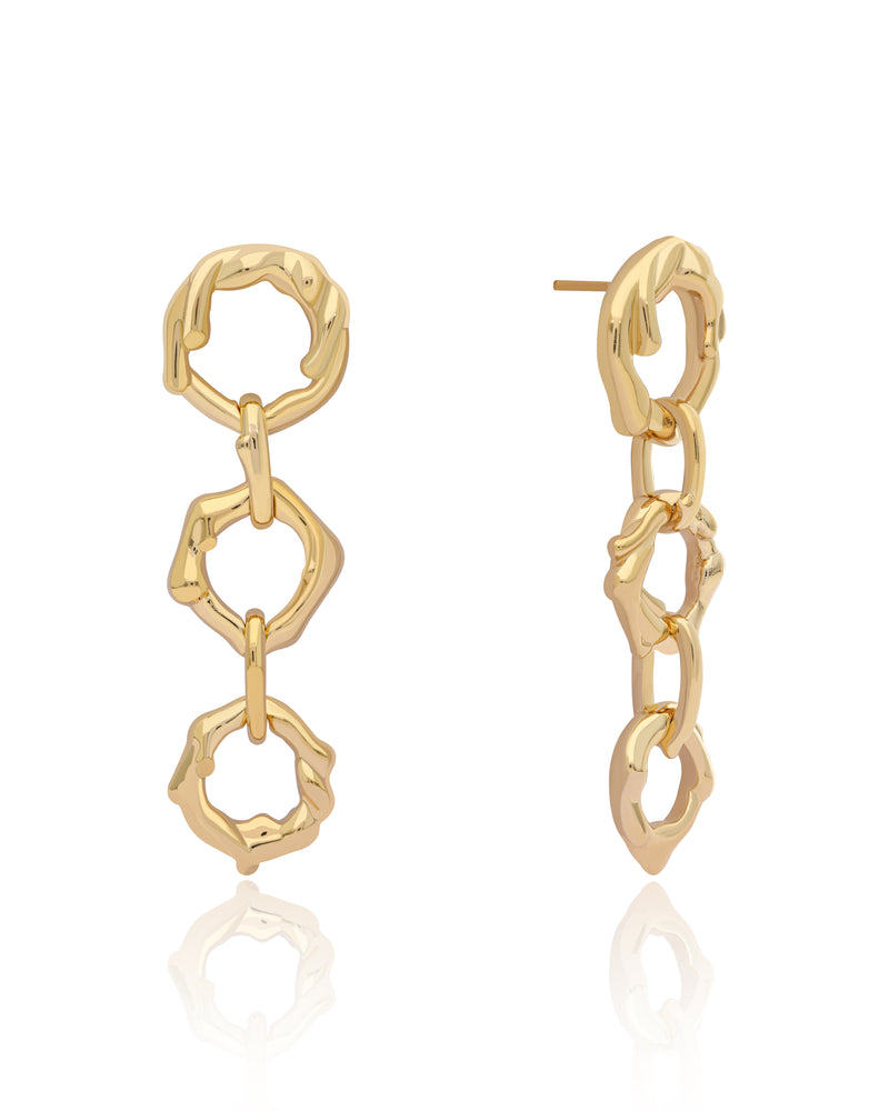 Magma Vermeil Link Earrings