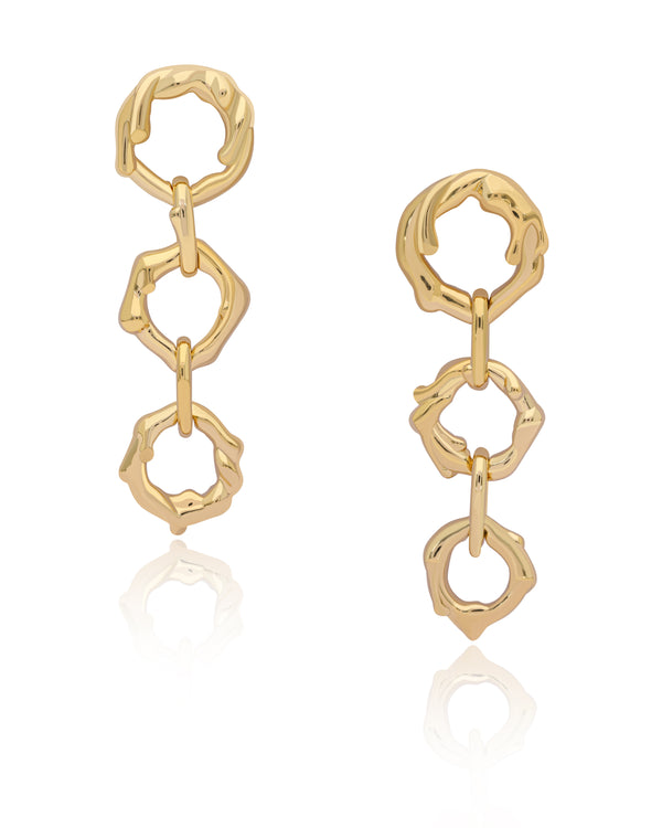 Magma Vermeil Link Earrings