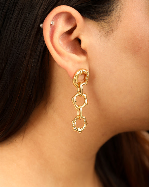 Magma Vermeil Link Earrings