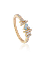 Ethereal Angel Aquamarine 14k Gold Ring