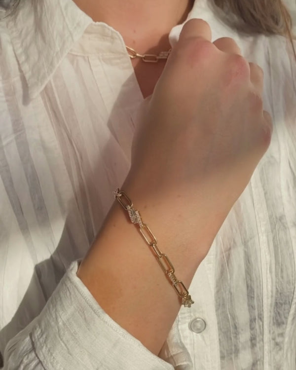 Ethereal Romance 14k Diamond Bracelet