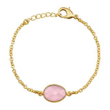 Rose Quartz Vermeil Bracelet