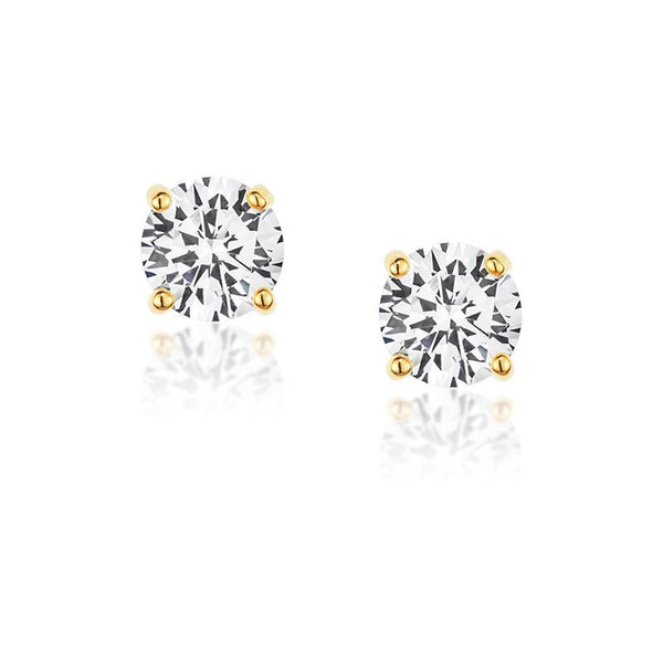 Sparkly Vermeil Studs