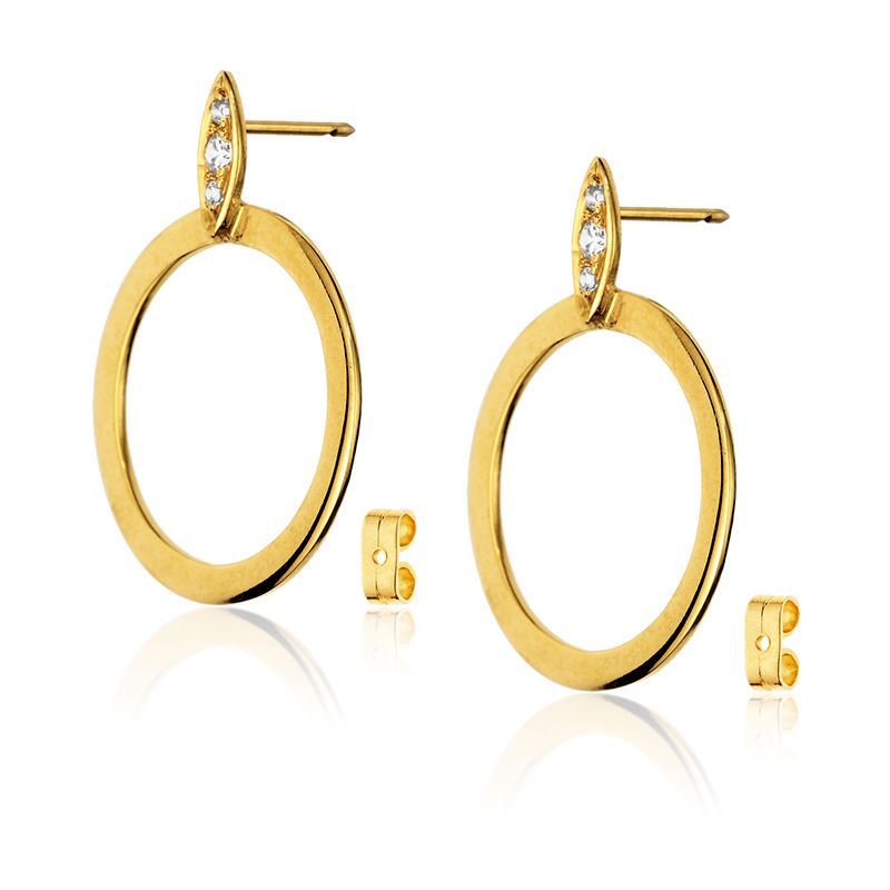 Shimmer Vermeil Hoops