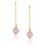 Jewel Globe Hoops - Rose
