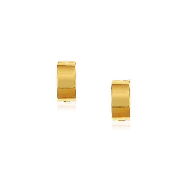 Aina Shiny Gold Vermeil Huggies