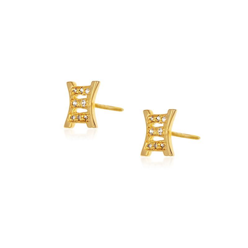 Éclat Curved Vermeil Studs