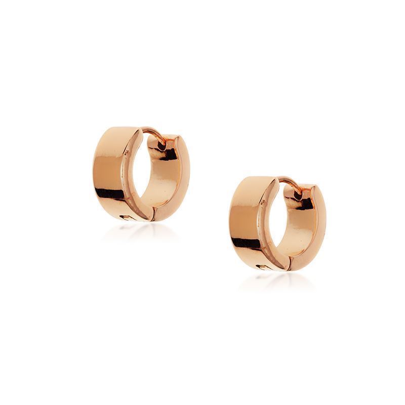 Aina Rose Gold Vermeil Huggies