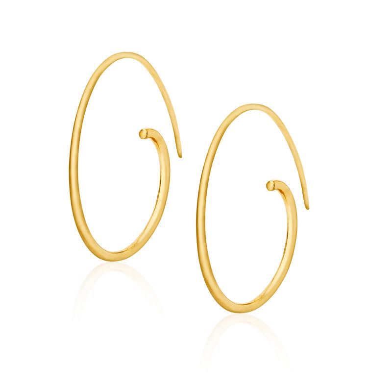Loop Hoops in Vermeil