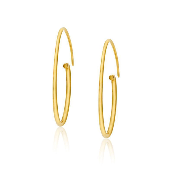 Loop Hoops in Vermeil