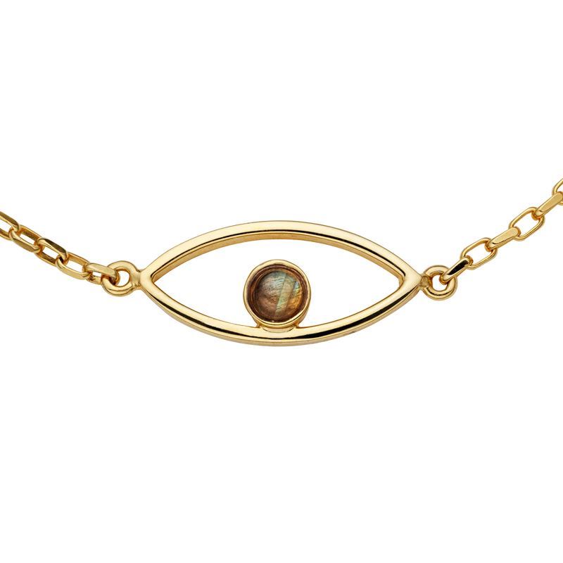 Labradorite Evil Eye necklace