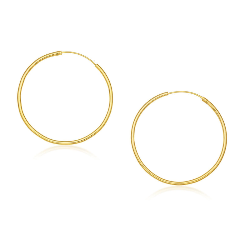 Lunar Endless 14k Gold Hoops
