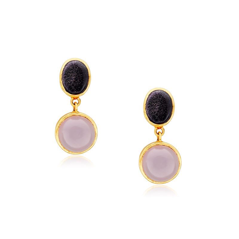 Mosaic Earrings - Rose