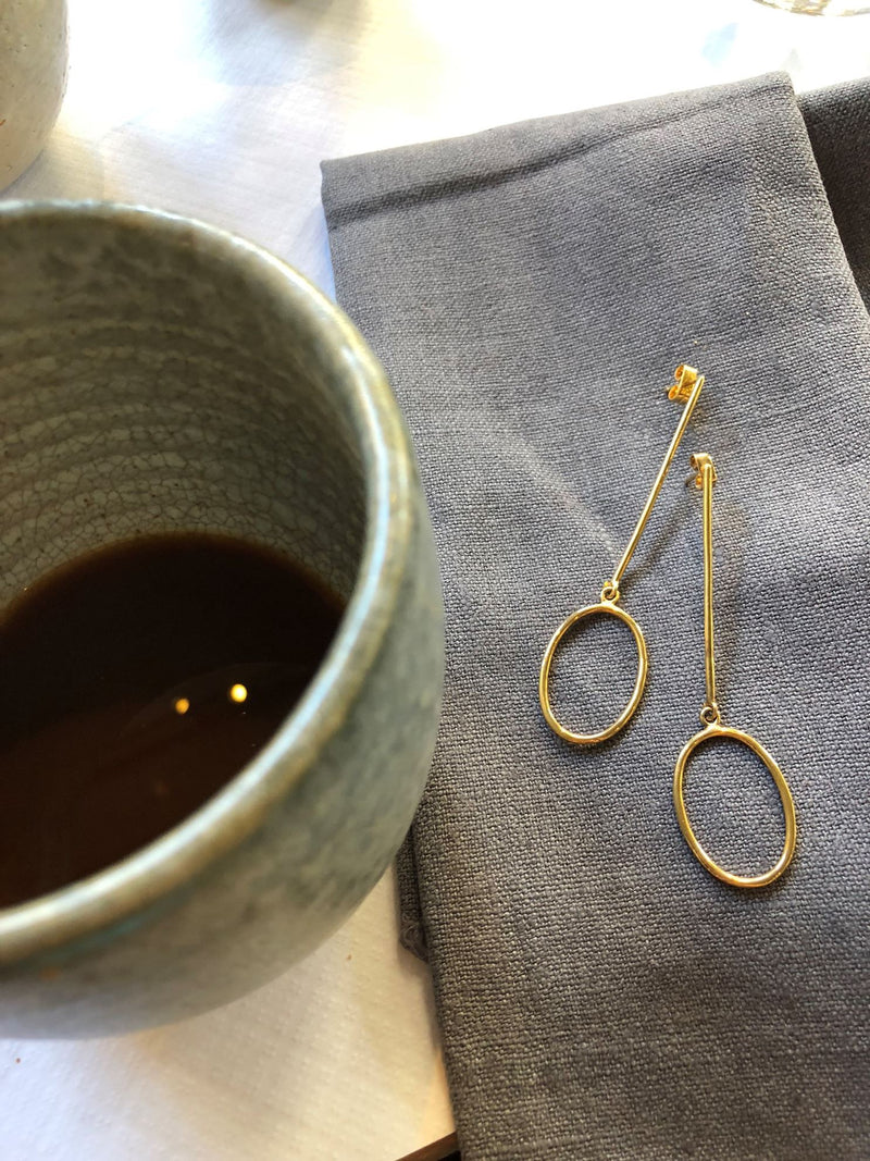LA Vermeil Hoops