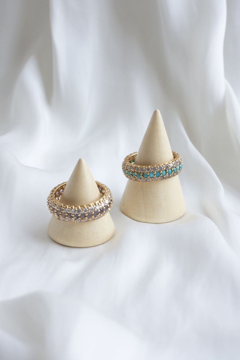 Timeless Sparkle Ring - Turquoise