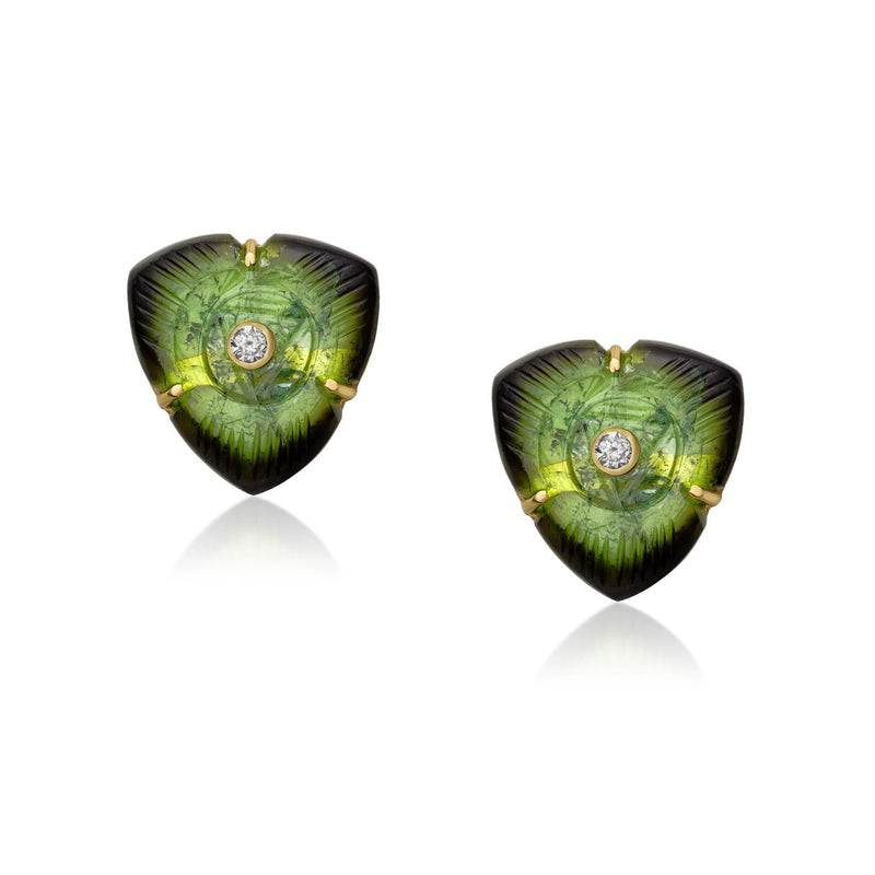 Reya Green Tourmaline Earrings