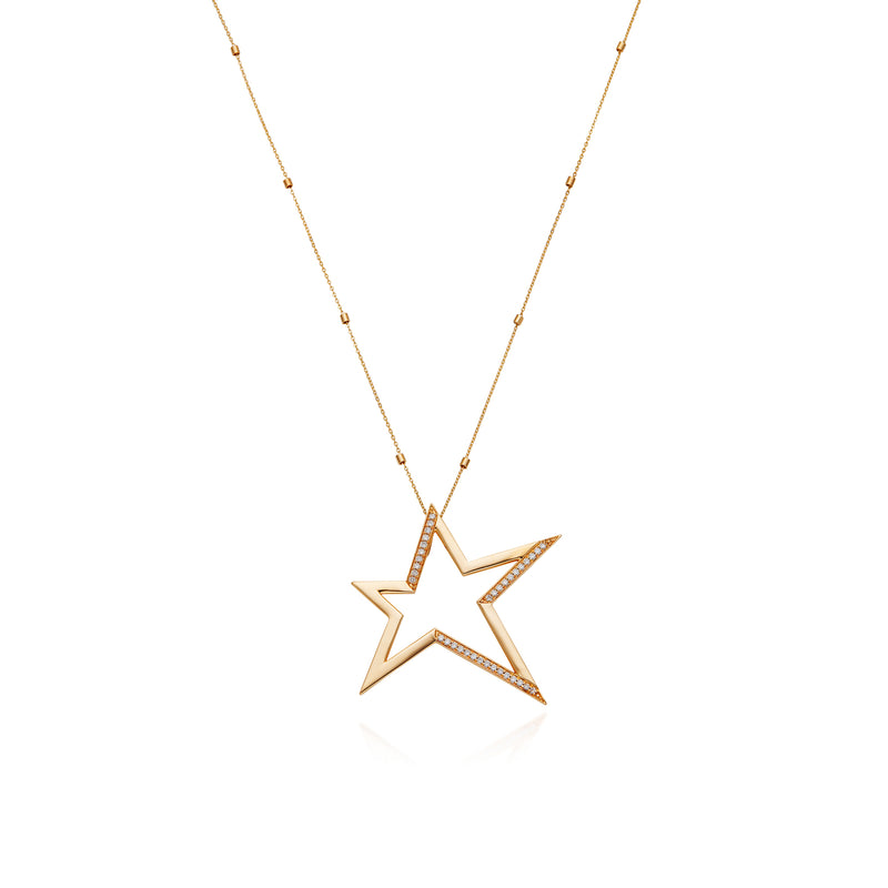 Astra Diamond 14k Gold Pendant Necklace
