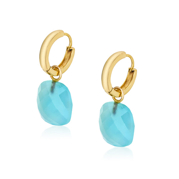 Aqua Drop Earrings