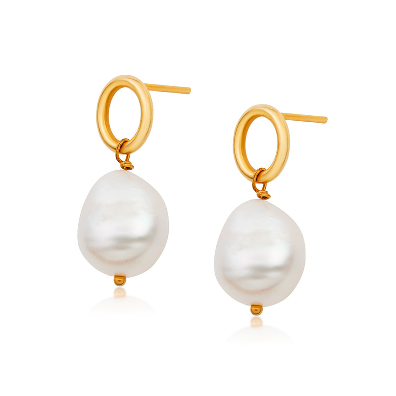 Aura Baroque Pearl Vermeil Earring