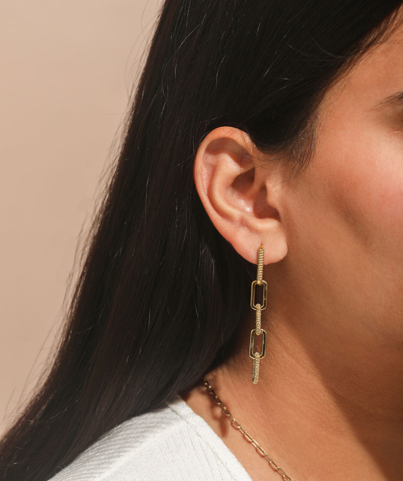 Gold Multi-Link Earrings