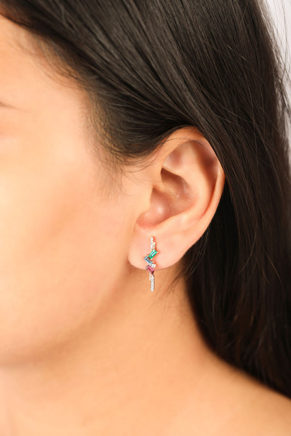 Ethereal Edge 14k Gold Earrings
