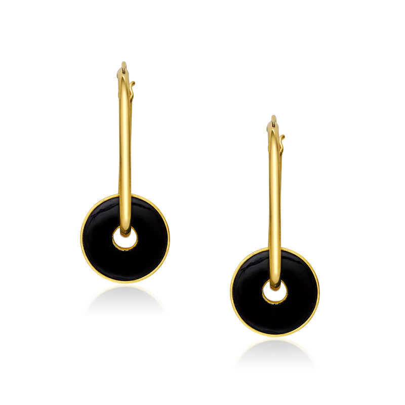 Grace Onyx Hoops