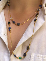 Mosaic Semi-Precious Stone Vermeil Necklace