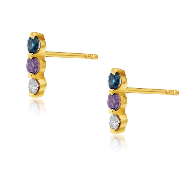 Iris Bar Earrings