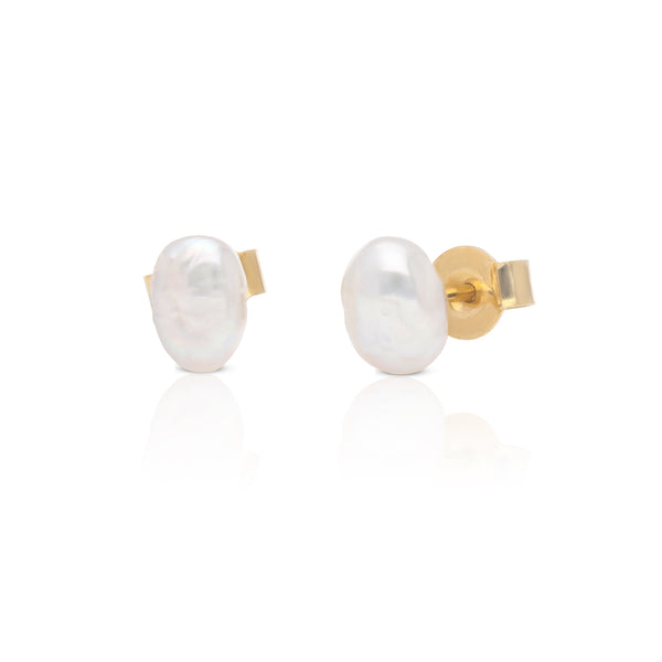 Keshi Pearl Studs