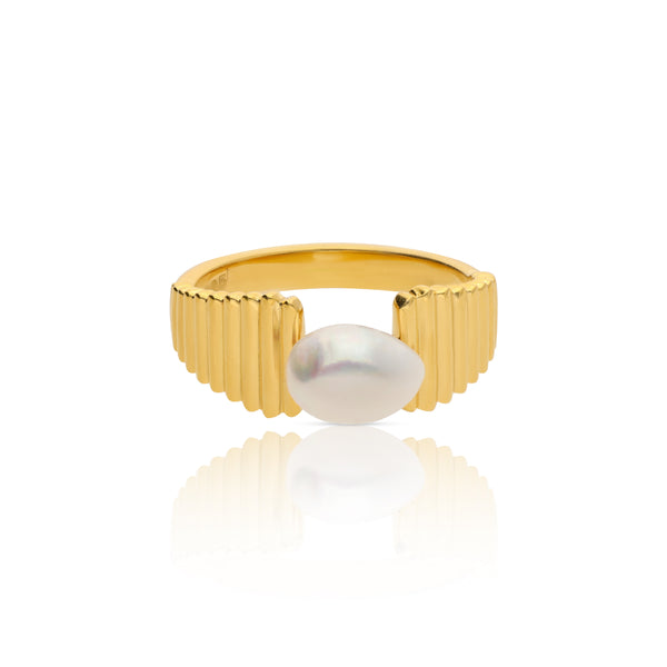 Keishi Pearl Edge Ring