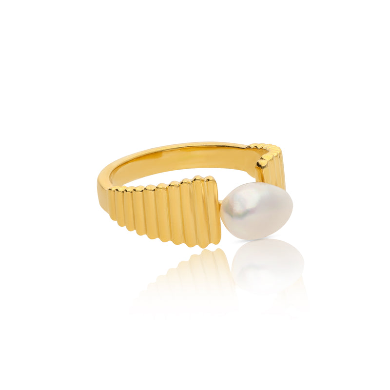 Keishi Pearl Edge Ring