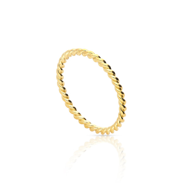 Sofia Twisted Wire Rings -Delicate