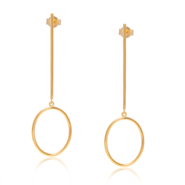 LA Vermeil Hoops