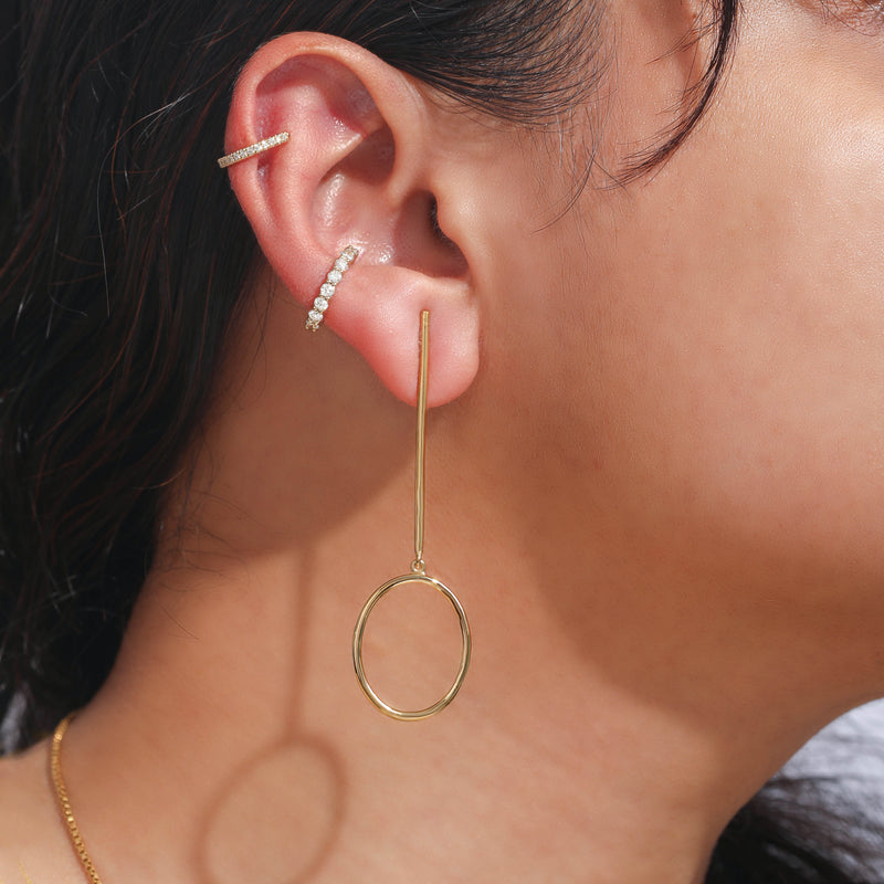 LA Vermeil Hoops
