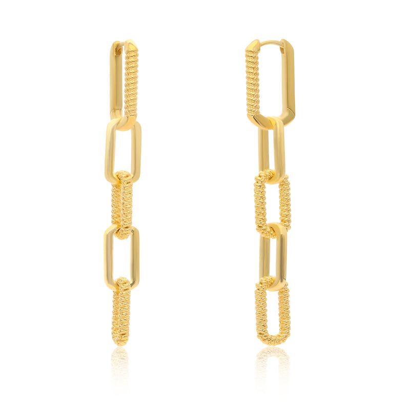 Gold Multi-Link Earrings