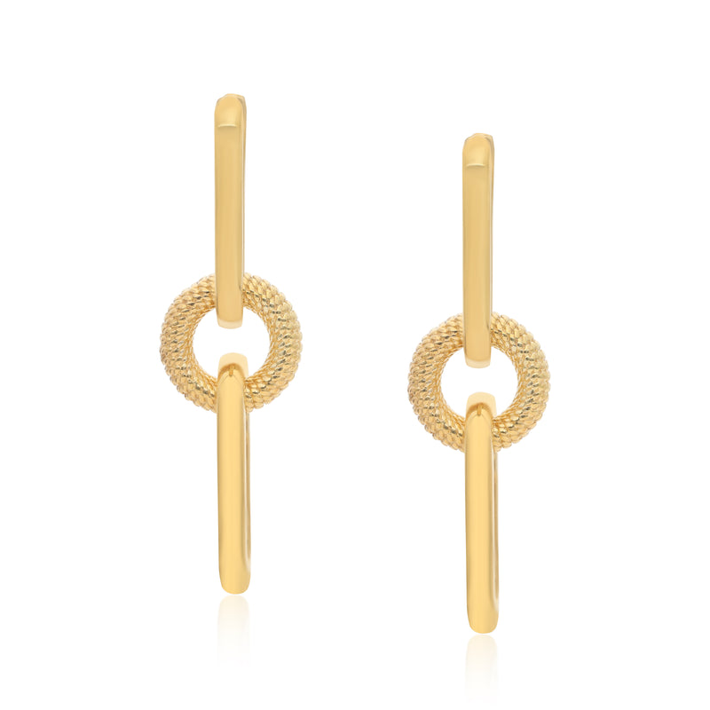 Chunky Donut Vermeil Hoops