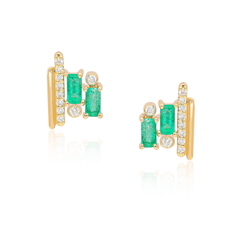 Ethereal Emerald Studs