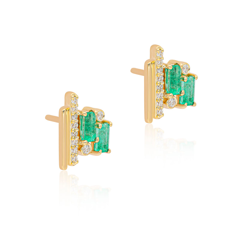 Ethereal Emerald Studs