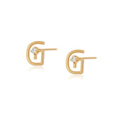 Lara 14k Gold Diamond Earrings