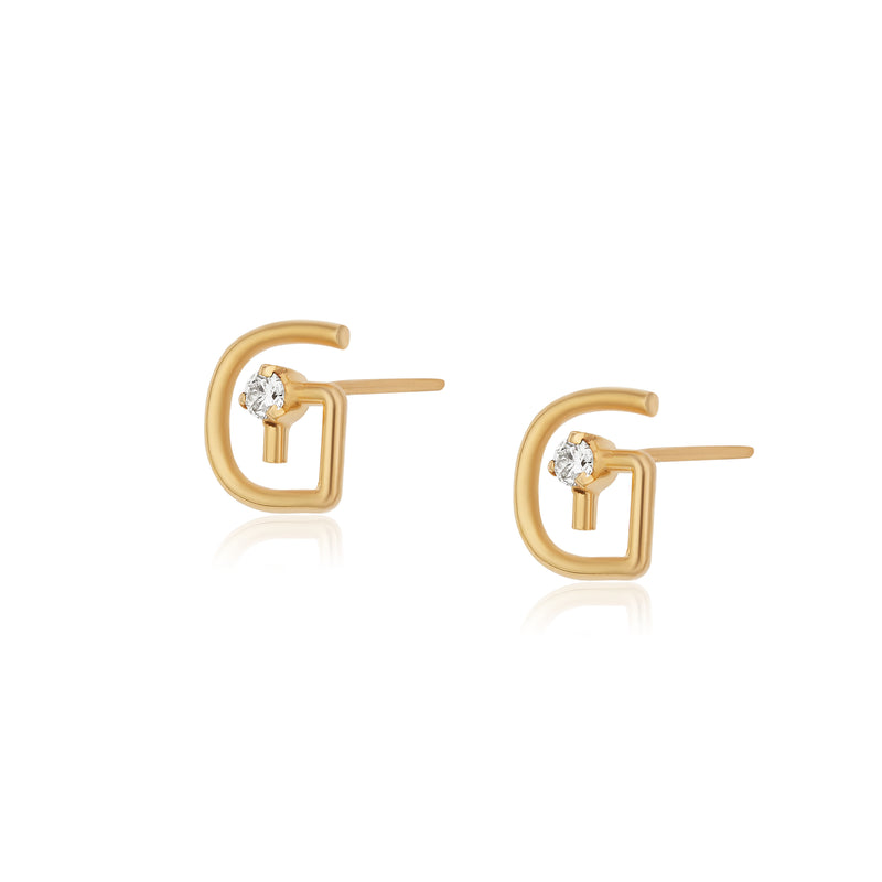 Lara 14k Gold Diamond Earrings