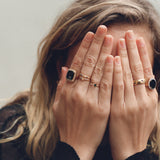 Cosmic Emerald 14k Gold Ring