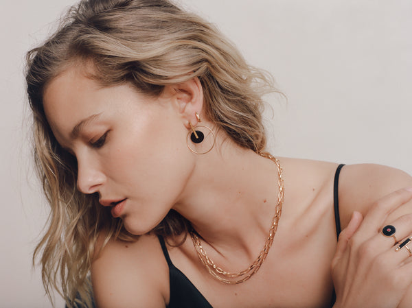 Paper-clip Link Vermeil Necklace