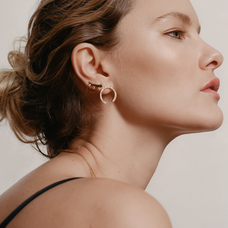 Enya Diamond 14k Gold Climbers