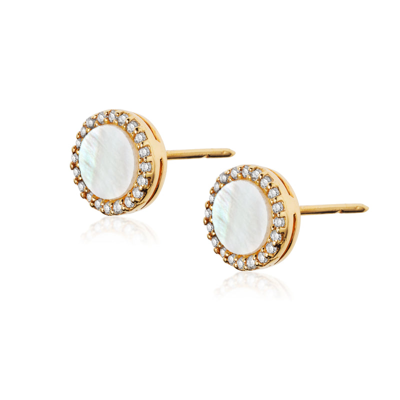 Moonlit Mother of Pearl Earrings