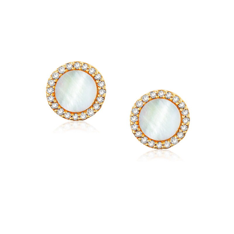 Moonlit Mother of Pearl Earrings